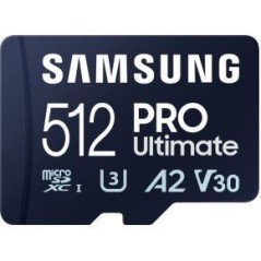Samsung PRO Ultimate 512GB microSDXC - High-Speed 200MB/s Performance, Perfect for Storage and Media Handling